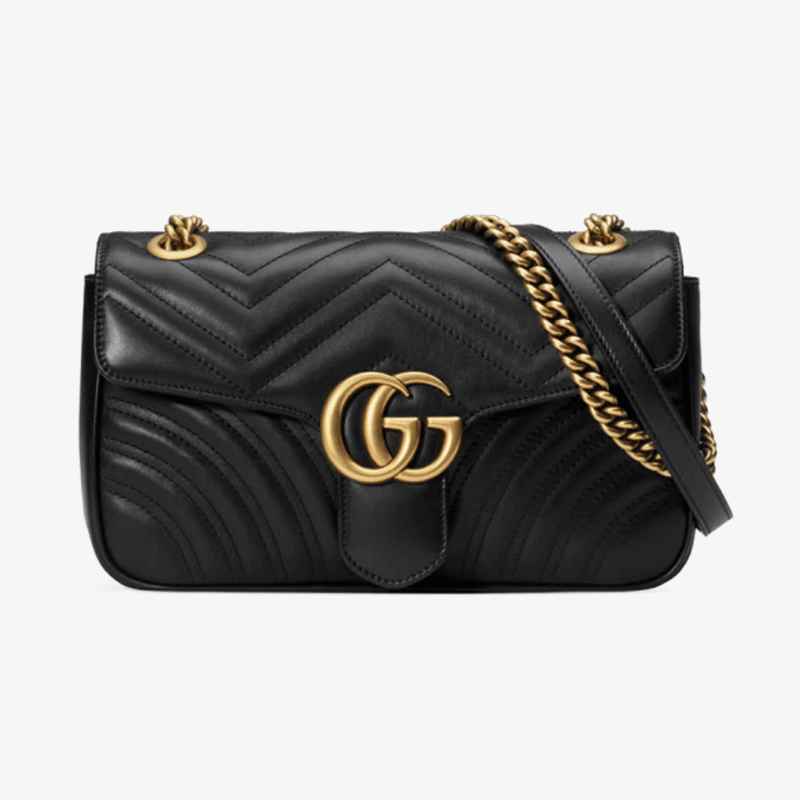 GUCCIGucciGG MarmontSeries Small Quilted Women's Shoulder Backpack Crossbody Bag black one size fits all