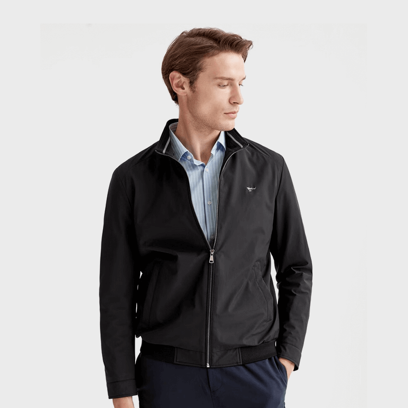 Seven pack wolf jacket men's coat fashionable casual stand up collarjacketMen's workwear, men's top 801(beige)1D1D50101040 170/88A/L