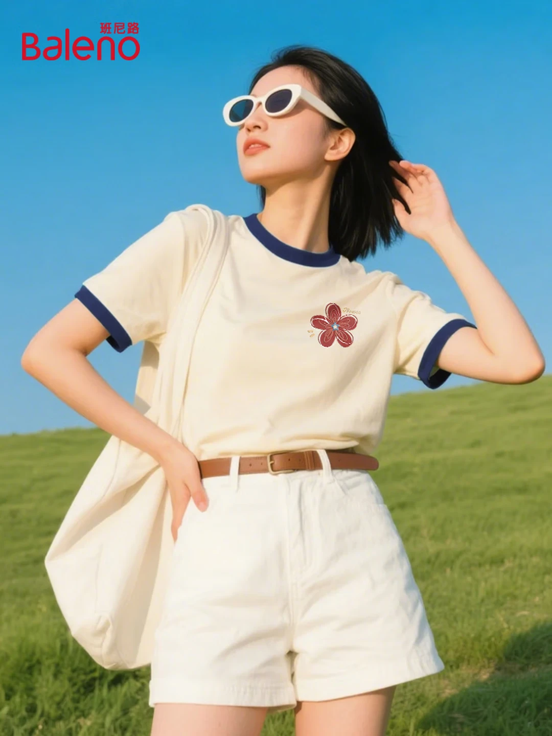 ব্যানি রোড（Baleno）মহিলাদের সংক্ষিপ্ত আস্তিনTশার্ট